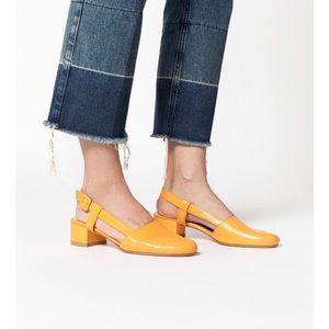 MNZ Susan Slingback in Tangerine